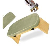 Taburete portátil con almohada suave y bolsa de transporte para yoga, estiramiento, banco flexible portátil