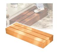 Taburete portátil de madera, ayuda de movilidad de 1 escalón para uso en interiores y exteriores, perfecto para cama, baño, cocina, jardín, no requiere montaje