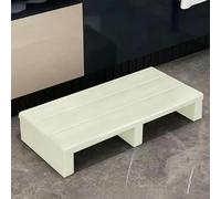 Taburete portátil de madera con patas de goma antideslizantes, versátil para uso en interiores y exteriores, cocina, baño, oficina, mesita de noche, taburete acolchado multiusos
