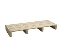 Taburete portátil de madera para cocina, baño, puerta, escalones de cama altos con almohadillas antideslizantes para interiores y exteriores, taburete de un solo paso (100 x 30 x 15 cm)