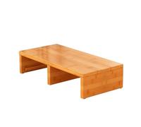 Taburete portátil de madera resistente para adultos, ideal para dormitorio, baño, cocina, oficina, 50 x 40 x 15 cm, diseño resistente para un máximo apoyo