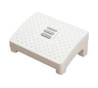 Taburete portátil para el hogar, reposapiés debajo del escritorio, reposapiés con rodillos, reposapiés debajo del escritorio, taburetes para sofá (blanco)