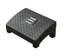 Taburete portátil para el hogar, reposapiés debajo del escritorio, reposapiés con rodillos, reposapiés debajo del escritorio, taburetes para sofá (negro)