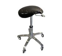 Taburete profesional con ruedas de bloqueo, giratorio de 360° y altura ajustable, silla ergonómica para clínica, oficina y hogar, taburete móvil de apoyo de postura