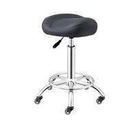 Taburete profesional con ruedas silenciosas, giratorio 360° y altura ajustable, silla ergonómica para salón, oficina y uso doméstico