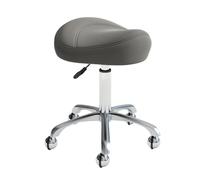 Taburete profesional con ruedas silenciosas, giratorio 360° y altura ajustable, silla ergonómica para salón de belleza, oficina y hogar, taburete de soporte de postura de grado comercial