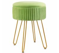 Taburete redondo ajustable con almacenamiento, silla de maquillaje versátil y reposapiés para dormitorio, elegante decoración de tocador