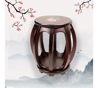 Taburete redondo de madera maciza para Guzheng, mesa auxiliar de patio resistente, ideal para uso en interiores y exteriores, perfecto para decoración de balcón y jardín