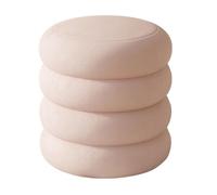 Taburete redondo de maquillaje con almacenamiento oculto, asiento de tocador para tocador del hogar, elegante silla de maquillaje con compartimento, diseño moderno para sala de belleza