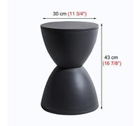 Taburete redondo ecológico para el hogar moderno, silla de asiento de 11 pulgadas, reposapiés, taburete de recepción de estudio, no requiere montaje, color gris oscuro, estrella de luz
