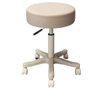 Taburete redondo giratorio profesional para maquillaje y peluquería, silla de ruedas ajustable en altura con polea, muebles elegantes para salón de belleza (color 2)