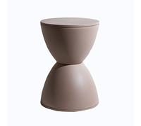 Taburete redondo moderno y respetuoso con el medio ambiente, no requiere montaje, silla para el hogar, sala de juegos, reposapiés, taburete de recepción de estudio, color caqui, estrella de luz