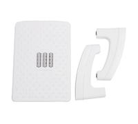 Taburete Reposapiés Cómodo Debajo del Escritorio, Taburete Antideslizante con Rodillo de Masaje para el Hogar, Oficina y Baño (Blanco)