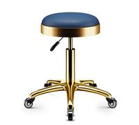 Taburete rodante ajustable en altura con ruedas, taburete hidráulico redondo y resistente, silla giratoria para masajes, spa, cocina, bar, oficina, F, 56 cm (M 56 cm)