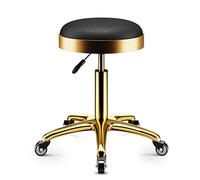 Taburete rodante ajustable en altura con ruedas, taburete hidráulico redondo y resistente, silla giratoria para masajes, spa, cocina, bar, oficina, F, 56 cm (G 56 cm)