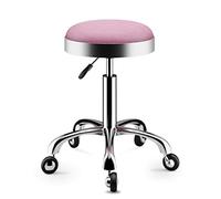 Taburete rodante ajustable en altura con ruedas, taburete hidráulico redondo y resistente, silla giratoria para salón de masajes, spa, cocina, bar, oficina, F, 56 cm (A 56 cm)
