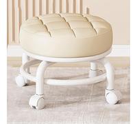 Taburete rodante con ruedas taburete cosmético taburete enrollable para niños móviles taburetes de masajes de costura multifuncional ruedas redondas para centros de fitness salones spas sala de estar