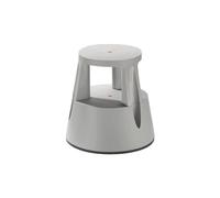 Taburete rodante de 2 peldaños gris Twinco