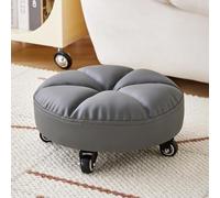 Taburete rodante de 360° con ruedasTaburete redondo de poliuretano suave para casa, oficina, fitness y rabia, versátil y cómodo, diseño EasyMove