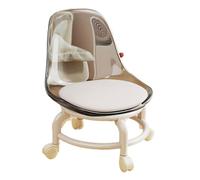 Taburete rodante para pedicura, reposapiés multiusos, silla de cocina con ruedas, taburete gris ajustable, asiento de sofá versátil, perfecto para uso doméstico y salón de belleza