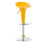 Taburete saddle madera amarillo 37x37x87 cm