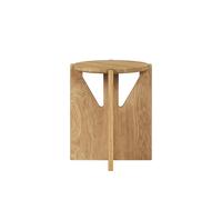 Kristina Dam Studio Taburete Simple Ø36 cm Roble lacado en tono cálido