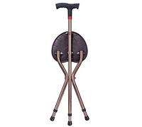 Taburete Silla Smart Walker para Andador Senior, Silla plegable MP3 antideslizante de aleación de aluminio, altura ajustable, con reproductor de MP3, ideal para mujeres mayores a las que les gusta
