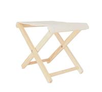 Taburete sunset plegable acabado sin barniz, 46x46x50 cm