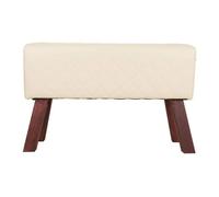 Taburete tapizado beige 72x30x47h
