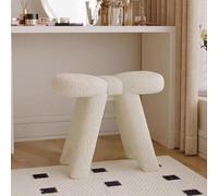 Taburete tapizado, cómodo reposapiés para dormitorio, sala de estar, decoración del hogar