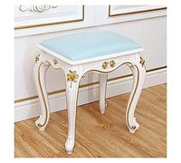 Taburete tapizado con patas de ABS, elegante asiento acolchado para tocador, cómodo reposapiés de maquillaje y banco de piano para dormitorio, sala de estar y vestidores
