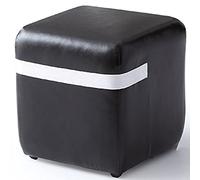 Taburete tapizado para sofá otomano para sala de estar, dormitorio, asiento de cuero impermeable portátil para una relajación cómoda y cambio de zapatos
