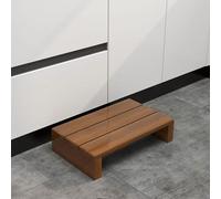 Taburete WooStep para interiores y exteriores con almohadillas antideslizantes, diseño resistente de medio paso para un fácil acceso, perfecto para entradas, tamaño pequeño y versátil