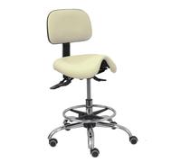 Taburete Zarza similpiel crema