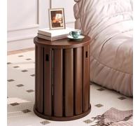 Taburetes apilables de madera, asientos versátiles que ahorran espacio para sala de estar, dormitorio, balcón, uso multifuncional como mesa auxiliar