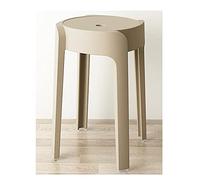 Taburetes apilables de plástico, taburetes portátiles de anidación, taburetes de cocina, sillas apilables con parte superior redonda, para tienda, cafetería, hogar, 18 pulgadas de altura del asiento