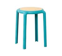 Taburetes apilables para adultos - Taburete de comedor creativo, asientos redondos sin respaldo | Taburete apilable para aula, asientos redondos sin respaldo, duradero, ahorro de espacio para sala