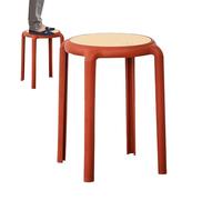 Taburetes Apilables: Sillas Sin Respaldo,taburetes Con Asientos Redondos, Diseño Apilable Que Ahorra Espacio |taburetes Multifuncionales Para Comedor, Aula, Bar, Pp, Para El Hogar, Restaurante,
