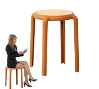Taburetes Apilables: Sillas Sin Respaldo,taburetes Con Asientos Redondos, Diseño Apilable Que Ahorra Espacio |taburetes Multifuncionales Para Comedor, Aula, Bar, Pp, Para El Hogar, Restaurante,