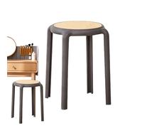 Taburetes Apilables: Sillas Sin Respaldo,taburetes Con Asientos Redondos, Diseño Apilable Que Ahorra Espacio |taburetes Multifuncionales Para Comedor, Aula, Bar, Pp, Para El Hogar, Restaurante,