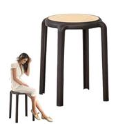 Taburetes Apilables: Sillas Sin Respaldo,taburetes Con Asientos Redondos, Diseño Apilable Que Ahorra Espacio |taburetes Multifuncionales Para Comedor, Aula, Bar, Pp, Para El Hogar, Restaurante,