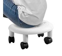 Taburetes Bajos con Rodillos, taburetes pequeños, taburetes Cortos de 360 Grados taburetes rotativos, Asiento de Rodillo bajo, portátil, heces con polea, taburetes de pedicura, Taburete de de 3