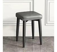 Taburetes cuadrados apilables, taburete de tocador tapizado sin respaldo, moderno taburete de comedor de piel sintética, taburete multifuncional para cocina, aula, salón, seminario