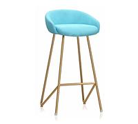 Taburetes de bar con reposapiés, taburetes de comedor acolchados de terciopelo, marco de metal cromado resistente, ideal para islas de cocina, cafetería y zonas de comedor