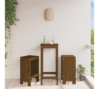 Taburetes de bar de madera maciza de pino 2 piezas marrón ámbar 40 x 36 x 75 cm para exterior con reposapiés y diseño rústico resistente. Este título para Amazon satisface a todos