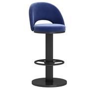 Taburetes de Bar de Terciopelo con Altura Ajustable y giratorios, Silla de Bar tapizada de Lujo con Respaldo bajo y Base de Metal for Isla de Cocina, Sala de Estar o Pub.