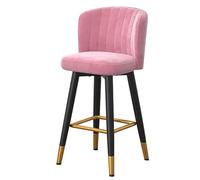 Taburetes de bar giratorios de 360° para cocina y hogar, sillas de desayuno, con respaldo y reposapiés, mesa de recepción, asiento de hierro forjado, 5 colores, juego de 3