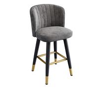Taburetes de bar giratorios de 360°, sillas de cocina, desayuno, recepción, oficina, reposapiés de hierro, 5 colores, diseño moderno, cómodo y elegante