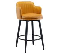 Taburetes de bar giratorios de altura de mostrador con asiento de piel sintética para el hogar, pub e isla, taburetes altos cómodos y elegantes para desayuno, comedor, carga de 200 kg, sillas