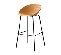 Taburetes De Bar Modernos, Taburetes De Bar Altos con Reposapiés, Sillas De Bar Altas con Respaldo Y Patas De Metal, For Cocinas, Islas, Comedores, Salones Y Pubs.(Yellow)